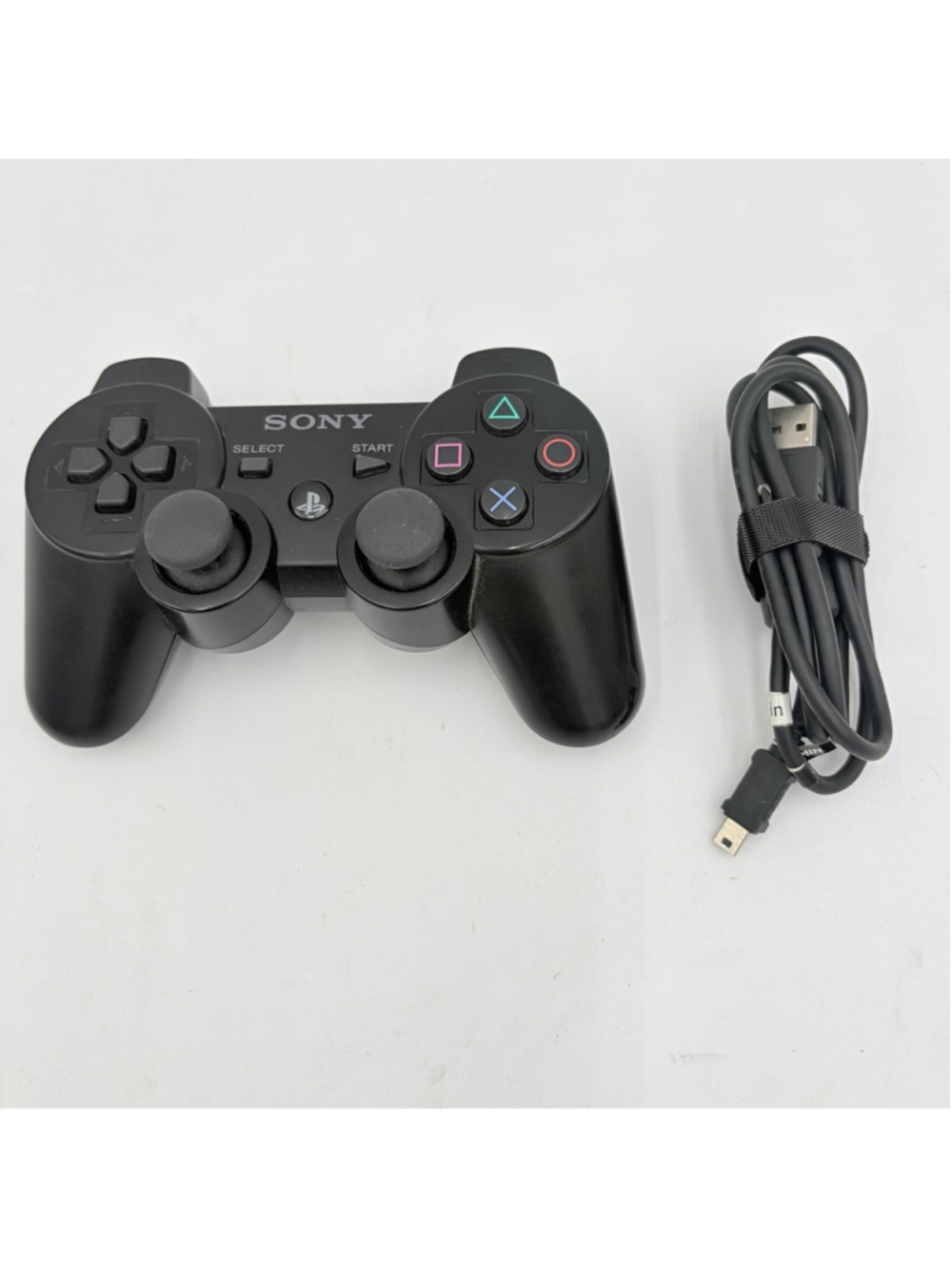 Sony PS3 DualShock 3 Wireless Controller CECHZC2U A1 Black w USB Cable